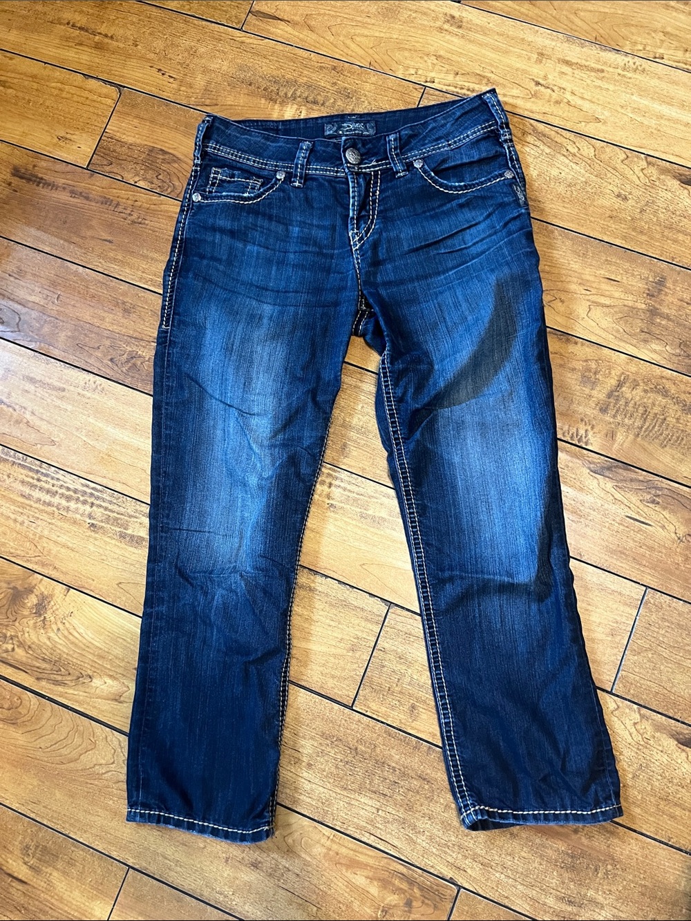 Silver suki jean capris
